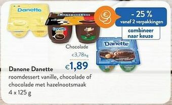 OKay Danone danette chocolade aanbieding