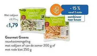 OKay Gourmet greens rauwkostmengeling met radijzen aanbieding