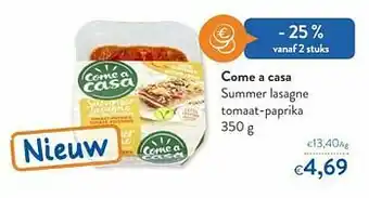 OKay Come a casa summer lasagne tomaat-paprika aanbieding