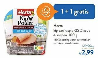 OKay Herta kip aan `t spit aanbieding