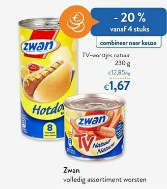 OKay Zwan tv-worstjes natuur aanbieding