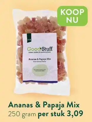 Ananas + papaja mix