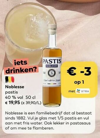 Noblesse pastis