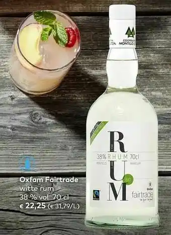 Oxfam fairtrade witte rum