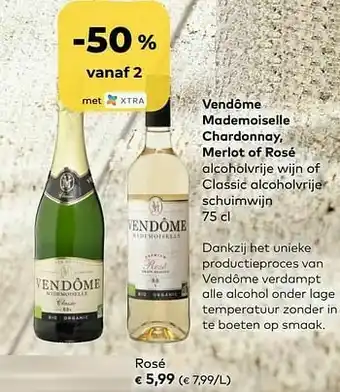 Bio Planet Vendôme mademoiselle chardonnay rosé aanbieding