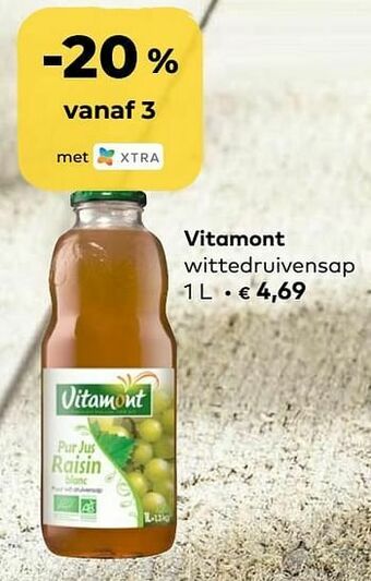 Bio Planet Vitamont wittedruivensap aanbieding