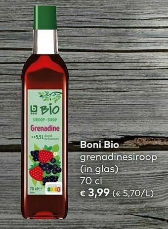 Boni bio grenadinesiroop