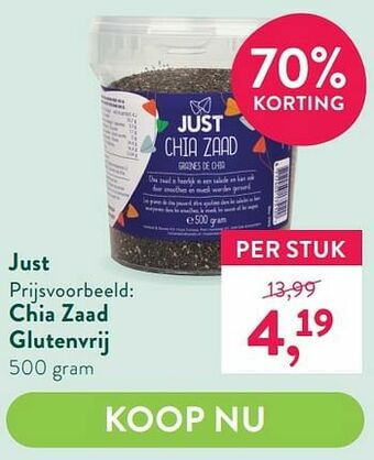 Holland & Barrett Chia zaad glutenvrij aanbieding