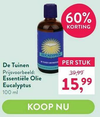 Holland & Barrett Essentiële olie eucalyptus aanbieding