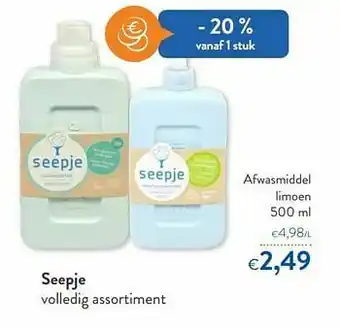 OKay Seepje afwasmiddel limoen aanbieding