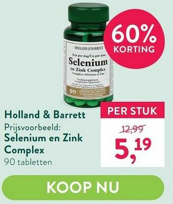 Selenium en zink complex