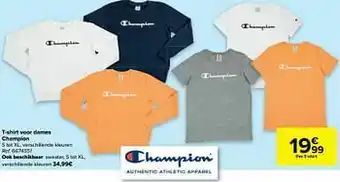Carrefour T-shirt voor dames champion aanbieding