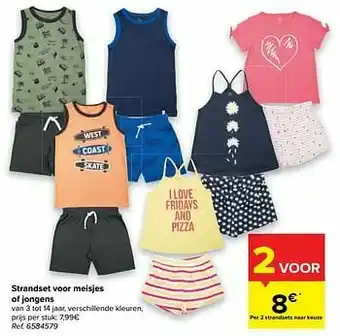 Carrefour Strandset voor meisjes of jongens aanbieding