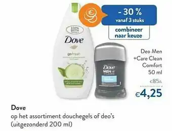 OKay Dove deo men +care clean comfort aanbieding
