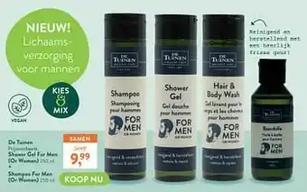 Holland & Barrett Shower gel for men or women + shampoo for men or women aanbieding