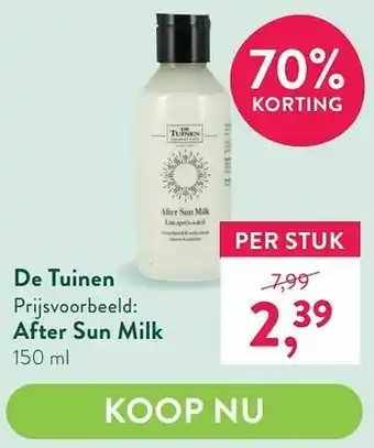 After sun milk