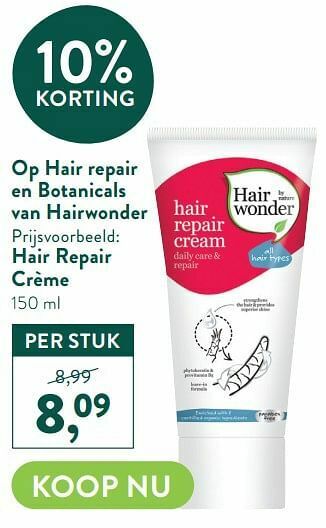 Hair repair crème