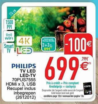 Cora Philips tv led led-tv 70pus7555 aanbieding