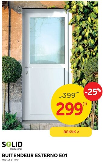 Brico Solid buitendeur esterno E01 REF 5631790 aanbieding