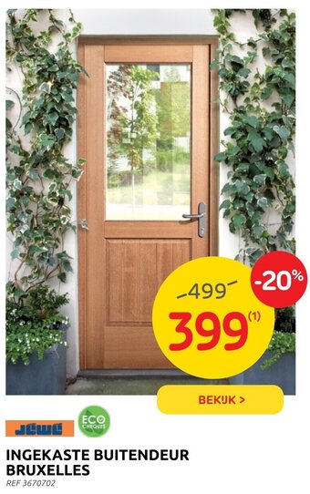 Brico Jewe ingekaste buitendeur bruxelles REF 3670702 aanbieding