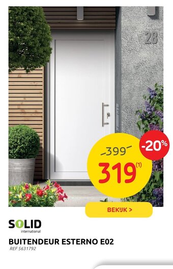 Brico Solid buitendeur esterno E02 REF 5631792 aanbieding