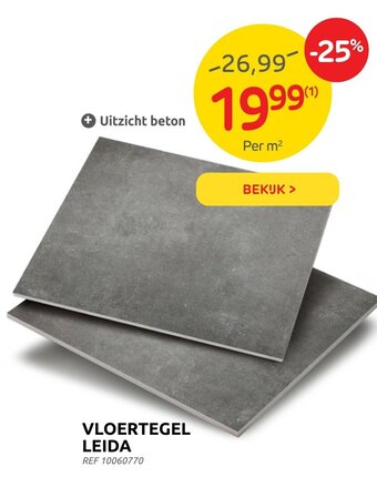 Brico Vloertegel leida REF 10060770 aanbieding