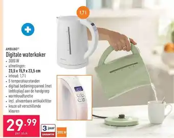 Digitale waterkoker
