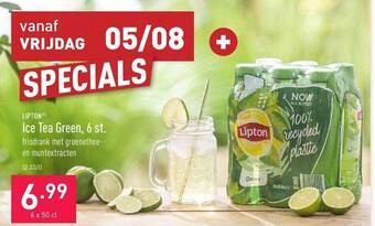 ALDI Lipton ice tea green, 6 st aanbieding