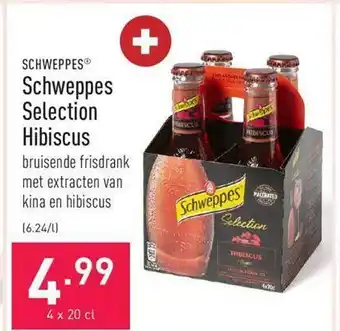 ALDI Schweppes selection hibiscus aanbieding