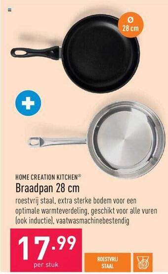 ALDI Braadpan 28 cm aanbieding