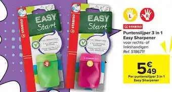 Carrefour Puntenslijper 3 in 1 easy sharpener aanbieding