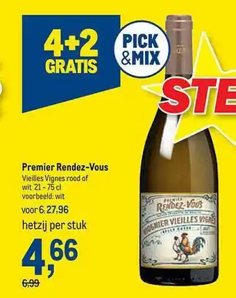 Premier rendezvous vielles vignes rood of wit