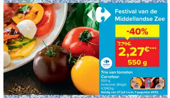 Carrefour Trio van Tomaten Carrefour 550g aanbieding