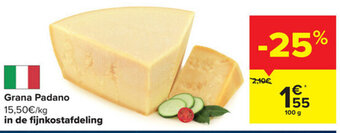 Carrefour Grana Padano 100g aanbieding