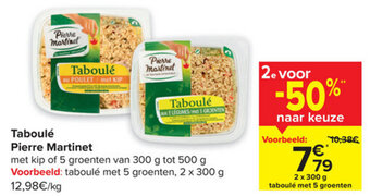 Carrefour Taboulé Pierre Martinet aanbieding
