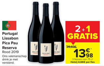 Carrefour Portugal Lissabon Pica Pau Reserva Rood 219 aanbieding