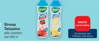 Carrefour Siroop Teisseire Alle Soorten van 60cl aanbieding