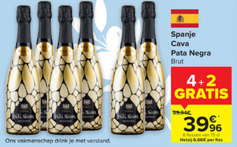 Carrefour Spanje Cava Pata Negra Brut aanbieding