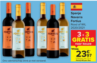 Carrefour Spanje Navarra Fortius Rood of Wit 2020/2021 aanbieding