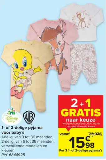 Disney Baby 1 of 2 Delige Pyjama Voor Baby's