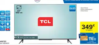 Carrefour TCL QLED 43" aanbieding