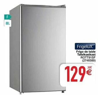 Frigelux frigo de table tafelkoelkast rott91sf