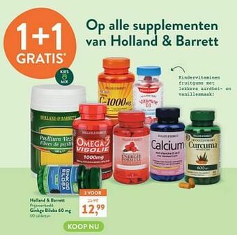 Holland & Barrett Ginkgo biloba aanbieding