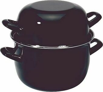 Makro Cosy & Trendy Mosselpot met schaaldeksel zwart 18 cm aanbieding