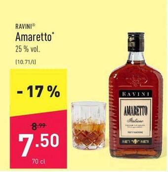 ALDI Ravini amaretto aanbieding