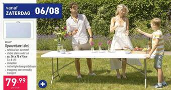 ALDI Belavi opvouwbare tafel aanbieding