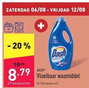 ALDI Dash vloeibaar wasmiddel aanbieding