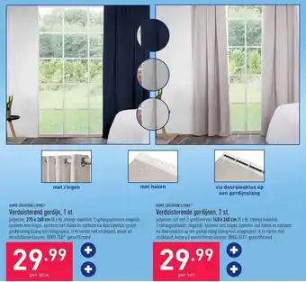 ALDI Home creation living verduisterend gordijn 1 st. aanbieding