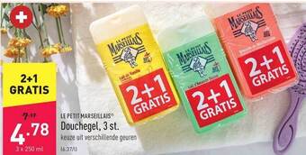 ALDI Le petit marseillais douchegel 3 st. aanbieding