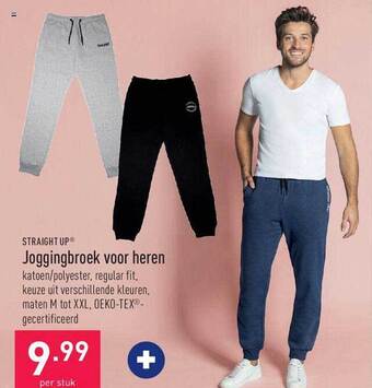 ALDI Straight up joggingbroek voor heren aanbieding